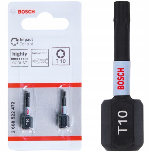 Bity udarowe 25mm T10 Impact Control - 2 szt. BOSCH