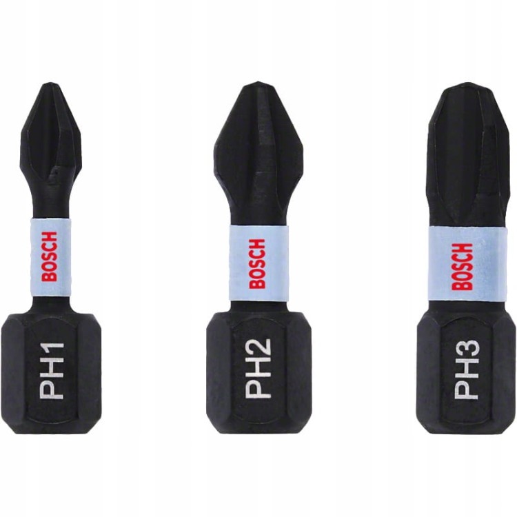 Bity udarowe 25mm PH1/PH2/PH3 Impact Control BOSCH