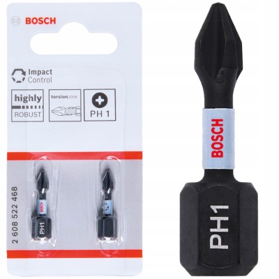 Bity udarowe 25mm PH1 Impact Control - 2 szt. BOSCH