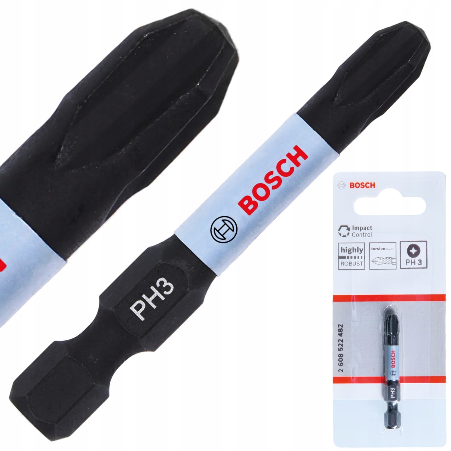 BOSCH 2608522482 Bit udarowy 50mm PH3 Impact Control 1szt.