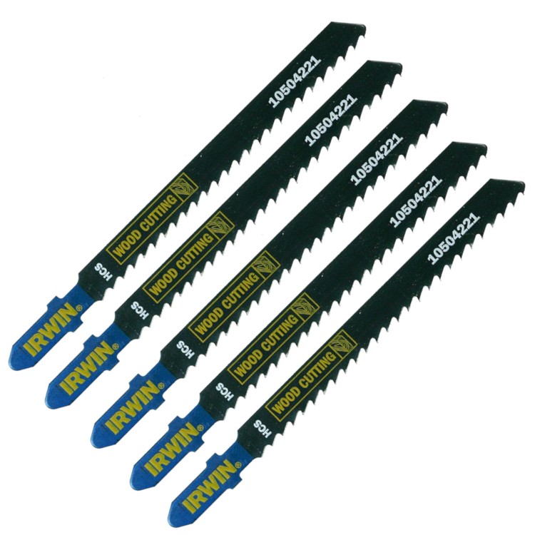 Brzeszczoty do wyrzynarki T111C HCS 100mm 8z/cal 5szt IRWIN 10504221