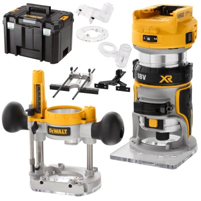 DEWALT DCW604NT Frezarka górnowrzecionowa 8mm 18V body + walizka TSTAK