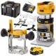 DEWALT DCW604P1 Frezarka górnowrzecionowa 8mm 18V + walizka TSTAK + aku 5Ah + ładowarka