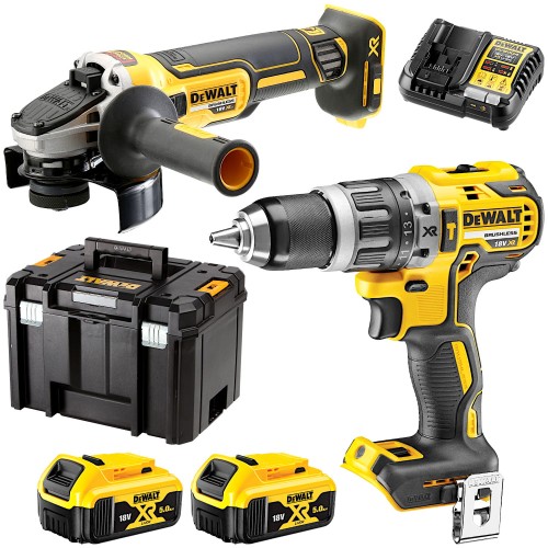 DEWALT DCK2080P2T Zestaw elektronarzędzi 18V: DCD796 + DCG405