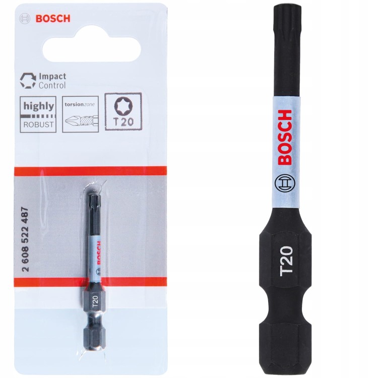 Bit udarowy 50mm T20 Impact Control BOSCH - 1 szt.