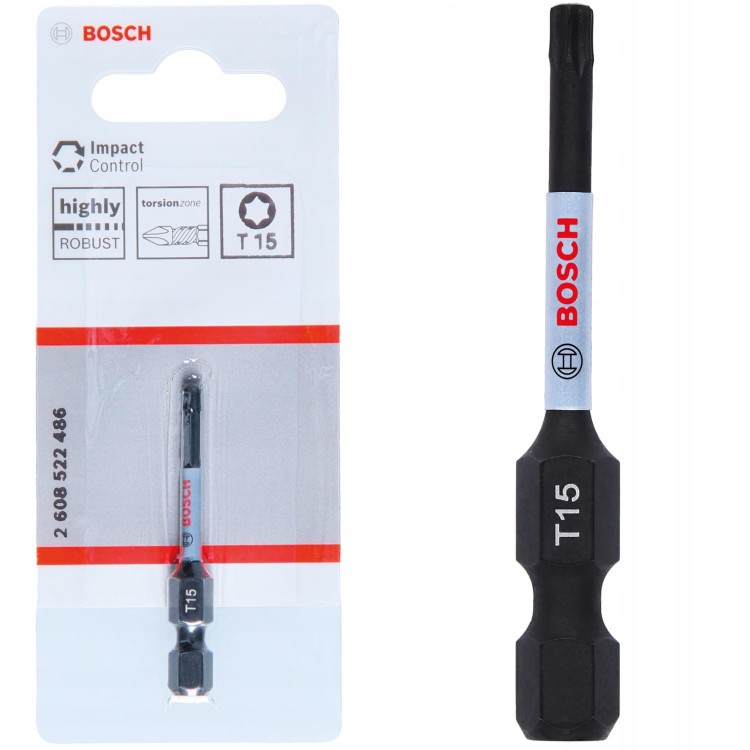 Bit udarowy 50mm T15 Impact Control BOSCH - 1 szt.