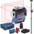 BOSCH Laser krzyżowy GLL 3-80C aku 2Ah ładowarka + L-Boxx + tyczka GT-320