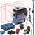 BOSCH Laser krzyżowy GLL 3-80C aku 2Ah ładowarka + uchwyt BM1 Plus + L-Boxx + statyw W260 + tyczka GT-320