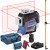 BOSCH Laser krzyżowy GLL 3-80C aku 2Ah ładowarka + L-Boxx + tyczka GT-360