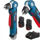 Wiertarka kątowa akumulatorowa Bosch Professional GWB 12V-10 + 2x aku + ład