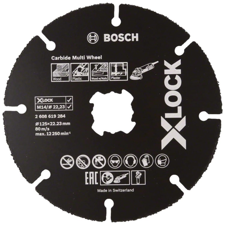 Tarcza tnąca 125 x 22.23mm X-LOCK Bosch Carbide Multi Wheel 1szt.