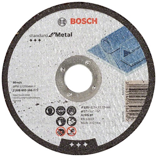 BOSCH Tarcza tnąca do metalu Standard for Metal 125 x 22.23 x 2.5mm