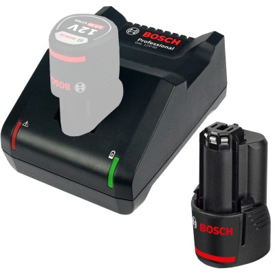 BOSCH Ładowarka szybka GAL 12-40V 4.0A + BOSCH Akumulator GBA 12V 2,0Ah
