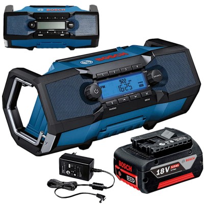 Bosch GPB 18V-2 C Radio budowlane akumulatorowe + akumulator 5Ah