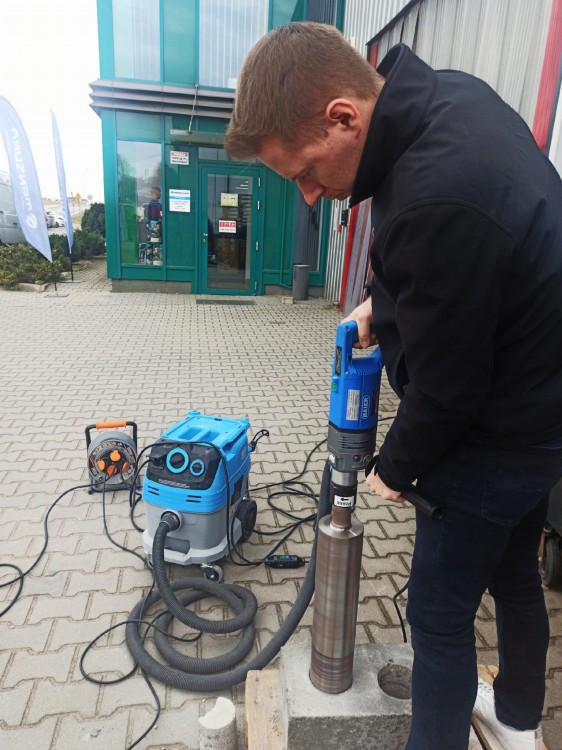 Wiertnica BAIER BDB 825 na mokro i sucho do 200mm- Zastosowanie