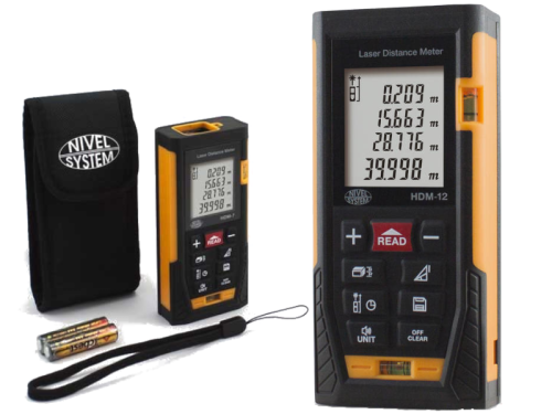 Dalmierz laserowy miernik 120m cyfrowy + akcesoria Nivel System HDM-12