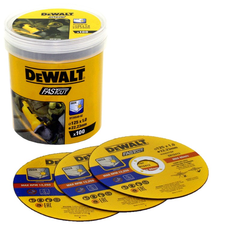 DEWALT DT20540 Tarcza do metalu INOX 125x1,0x22,23 mm