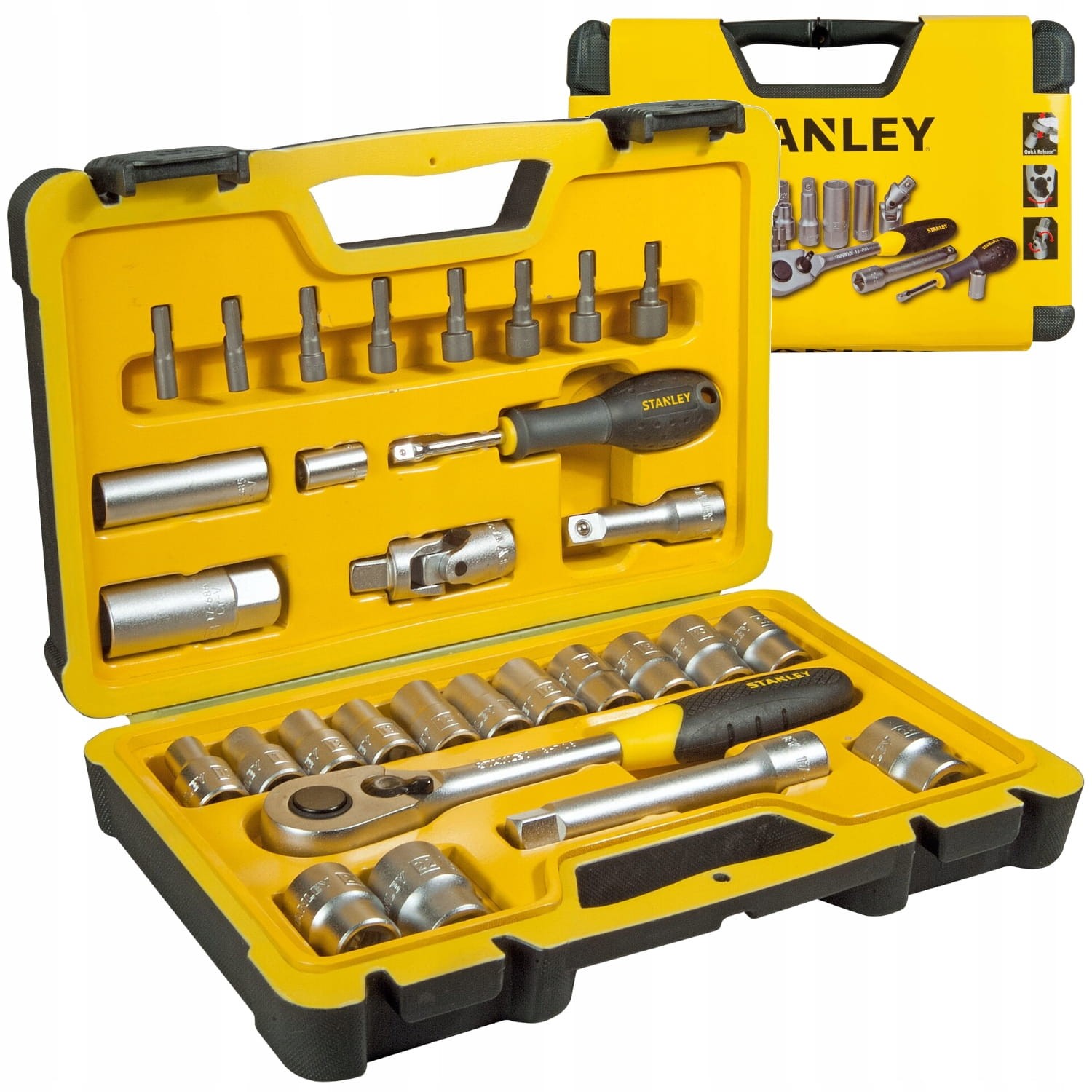 Zestaw nasadek Stanley 30 elem. 1/2 Mat, Stanley