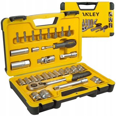 Zestaw nasadek Stanley 30 elem. 1/2 Mat, Stanley