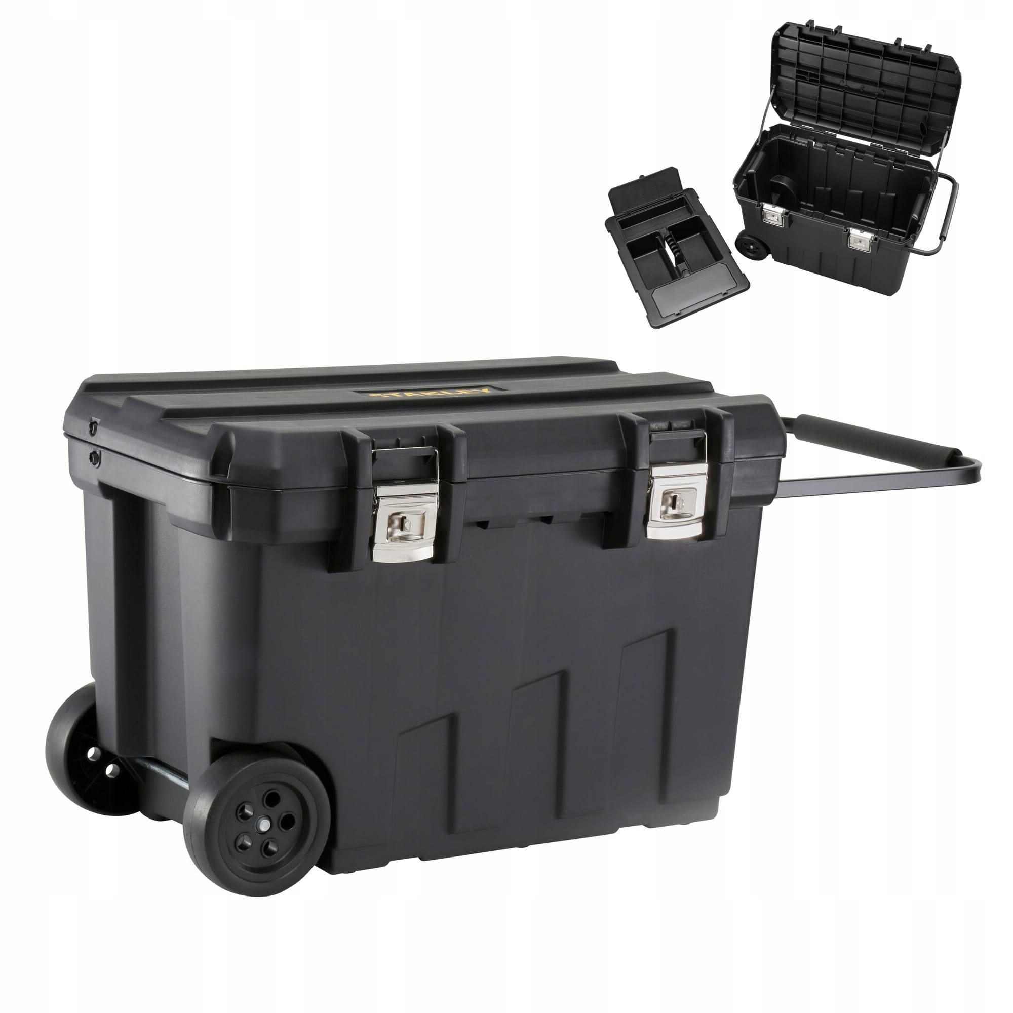 STANLEY Skrzynia na kołach metalowe zaczepy 77x48x49mm 91l