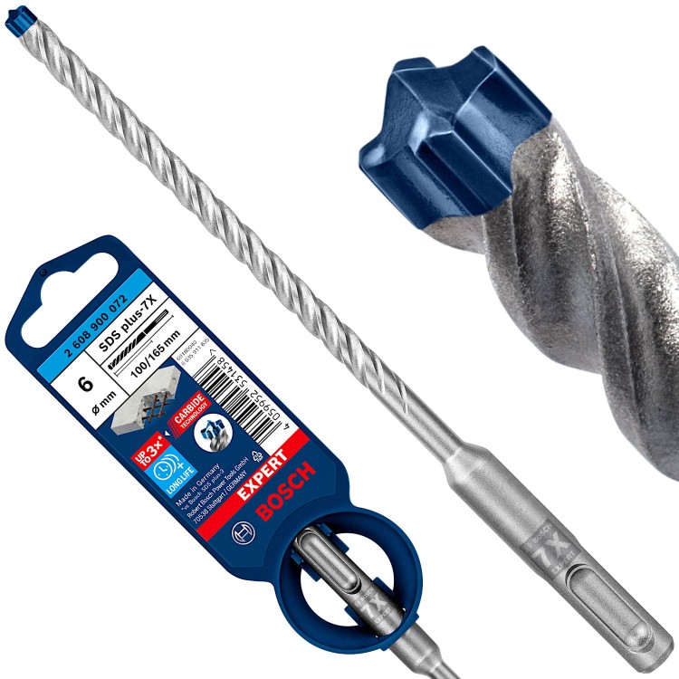 BOSCH Wiertło udarowe SDSPLUS-7X EXPERT 6x100x165mm 1szt.