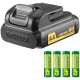 DEWALT Adapter / akumulator na baterie AA + Baterie 4szt.