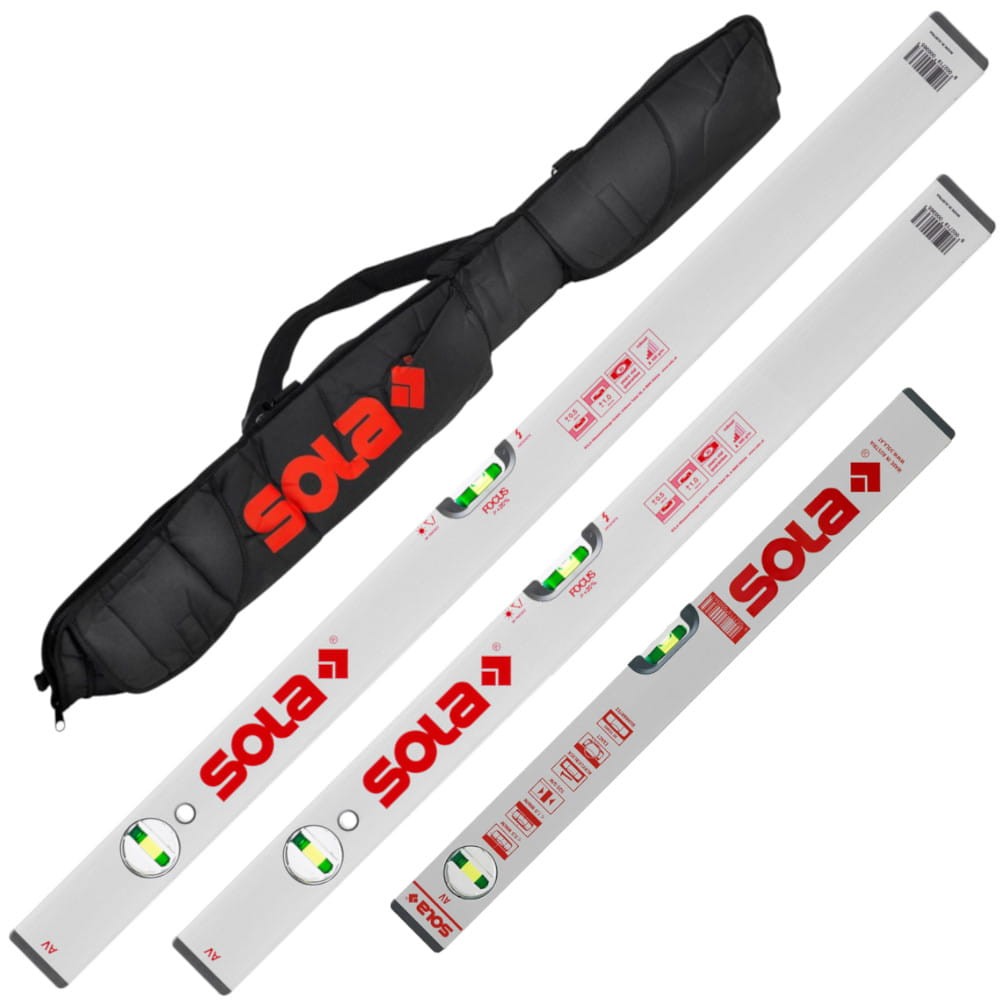 SOLA Zestaw poziomic AV 30, 60, 120cm + pokrowiec