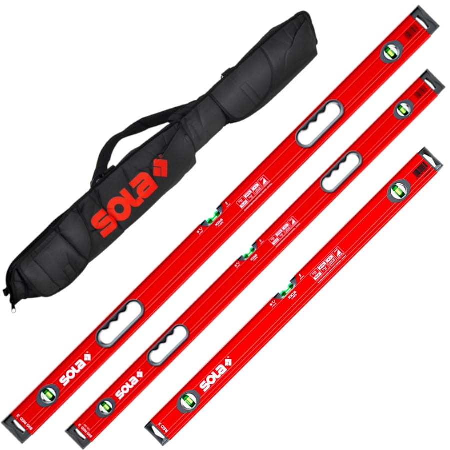 SOLA Zestaw poziomic Red 3 60cm Big Red 3 120, 200cm + pokrowiec