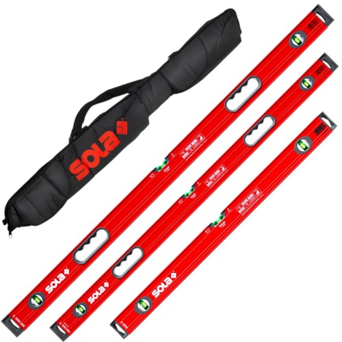 SOLA Zestaw poziomic Red 3 60cm Big Red 3 120, 200cm + pokrowiec