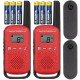 MOTOROLA T42 Krótkofalówki Walkie Talkie czerwone 2szt. + 6 baterii