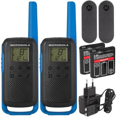 MOTOROLA B6P00811LDRMAW Radiotelefon T62 niebieskie - 2szt
