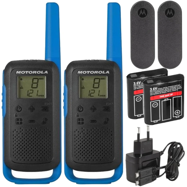 MOTOROLA B6P00811LDRMAW Radiotelefon T62 niebieskie - 2szt