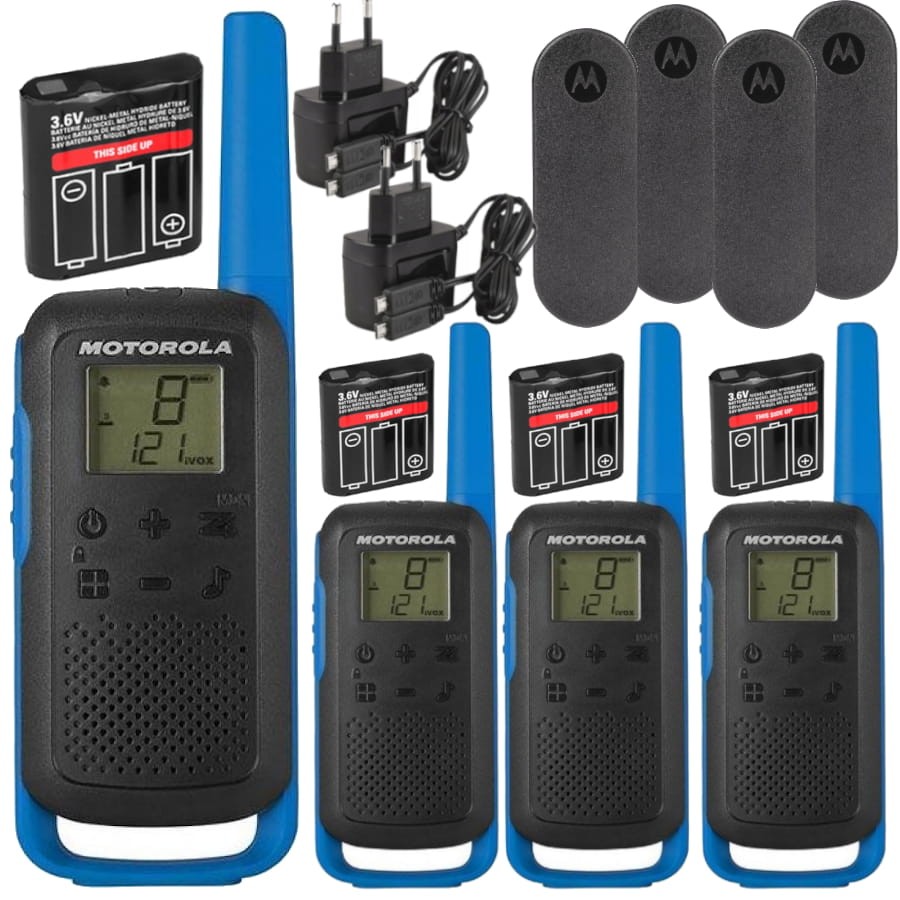 MOTOROLA Radiotelefon T62 niebieskie - 4szt.