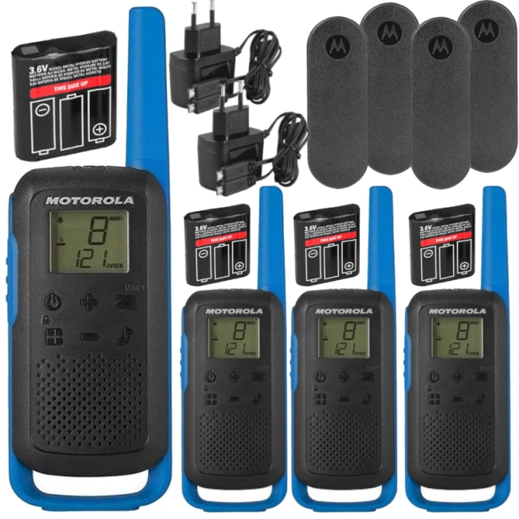 MOTOROLA Radiotelefon T62 niebieskie - 4szt.