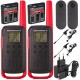 MOTOROLA Radiotelefony T62 czerwone - 2szt. + 2x słuchawka VOX