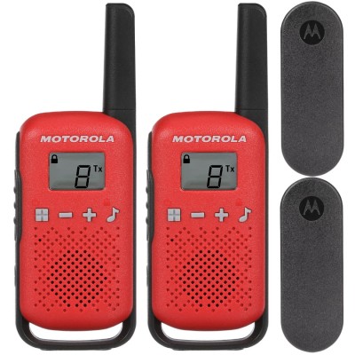 MOTOROLA T42 Krótkofalówki Walkie Talkie czerwone 2szt.