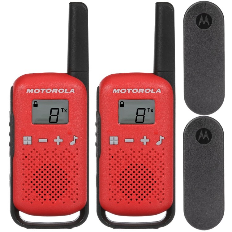 MOTOROLA T42 Krótkofalówki Walkie Talkie czerwone 2szt.