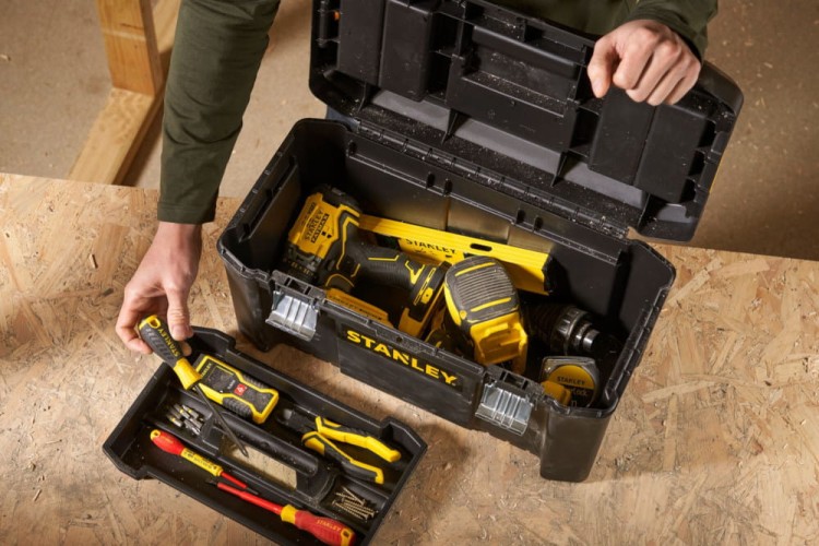 Zastosowanie skrzyni narzędziowej 19" Stanley Essential