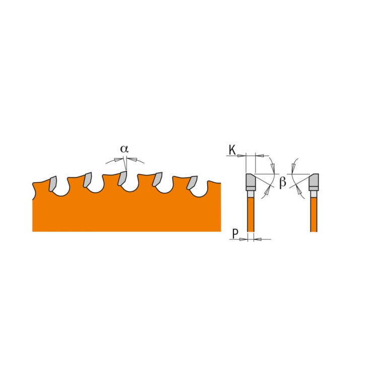 CMT 226.048.09M Tarcza do cięcia metalu na sucho 235x30mm 48z -rysunek techniczny