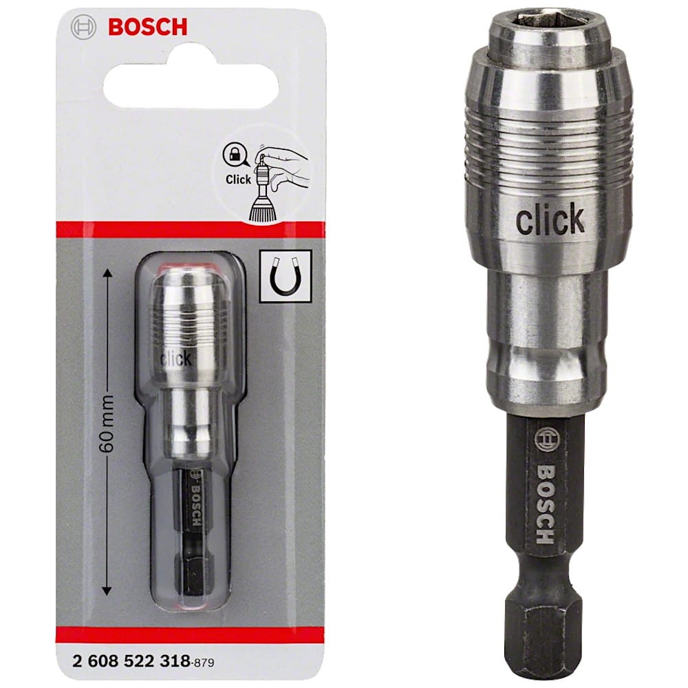 BOSCH Uniwersalny uchwyt do bitów 1/4" 60mm One-Click