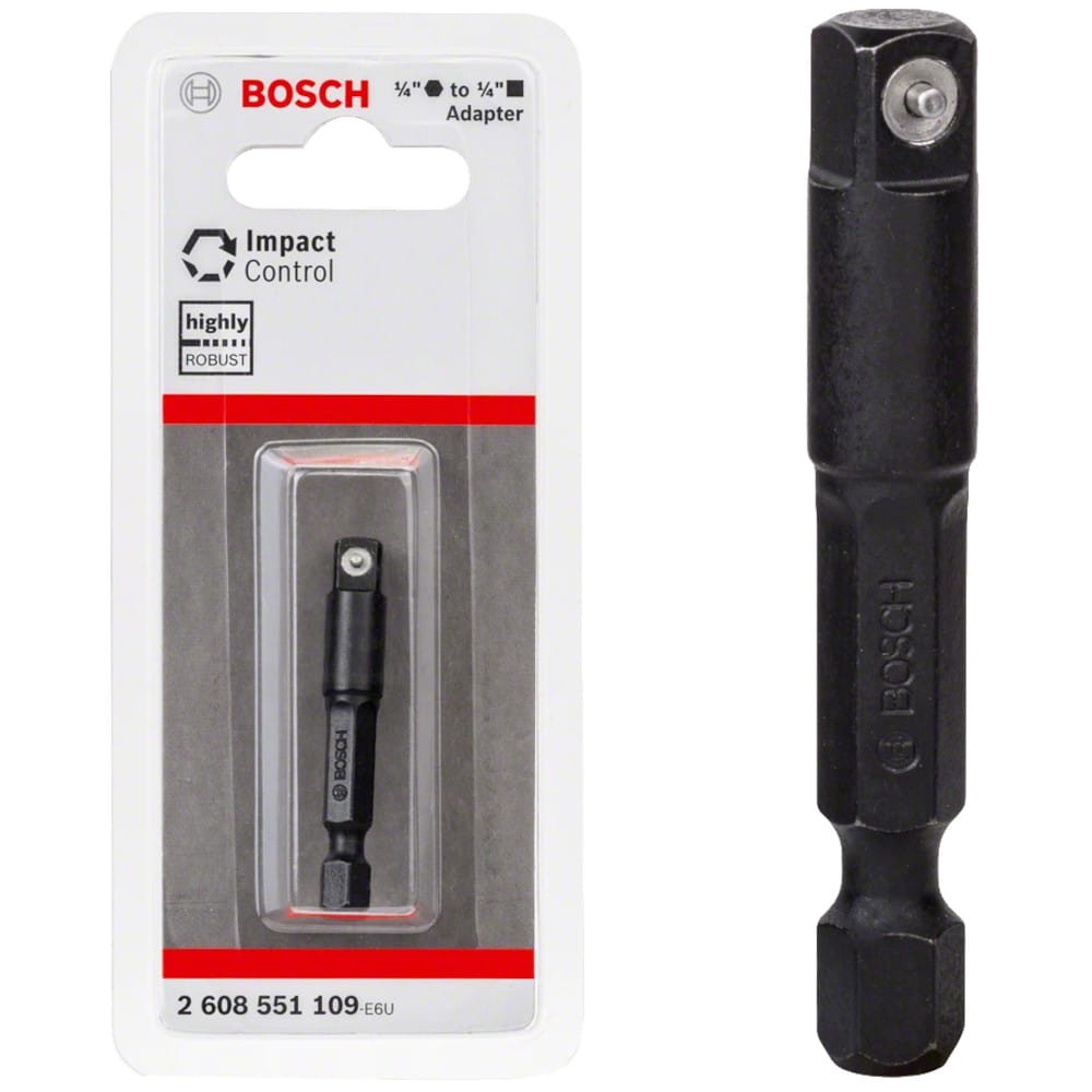 BOSCH Adapter do nasadek 1/4" na 1/4" 50mm Impact Control