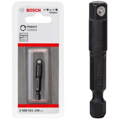 BOSCH Adapter do nasadek 1/4" na 1/4" 50mm Impact Control