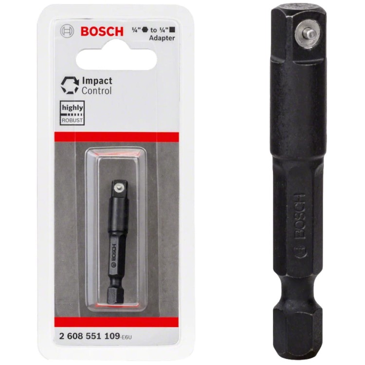 BOSCH Adapter do nasadek 1/4" na 1/4" 50mm Impact Control