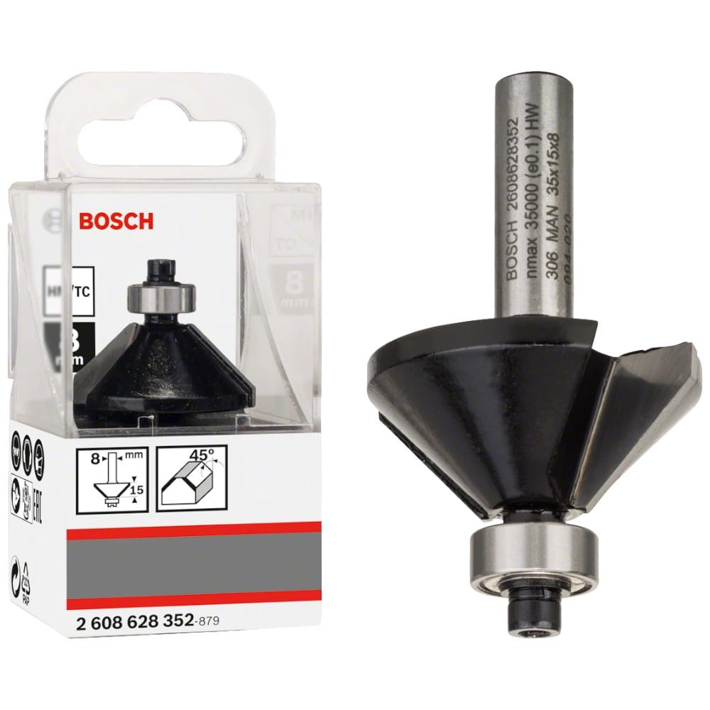 BOSCH Frez kątowy zewnętrzny 8 x 35 x 56mm 45°