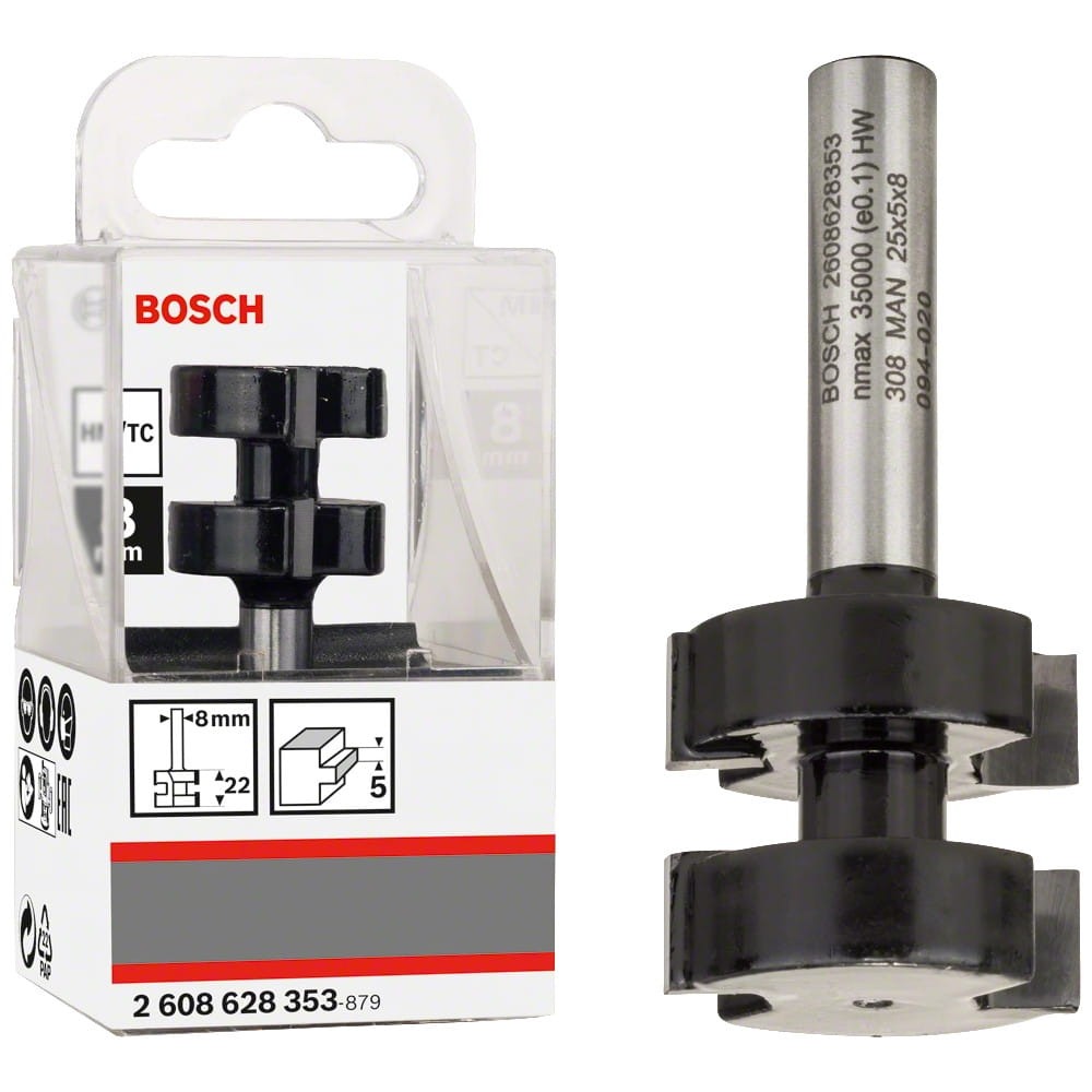 BOSCH Frez do połączeń pióro-wpust 8 x 25 x 58mm