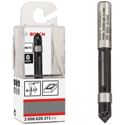 BOSCH Frez do prowadzeń i otworów 8 x 8 x 66mm