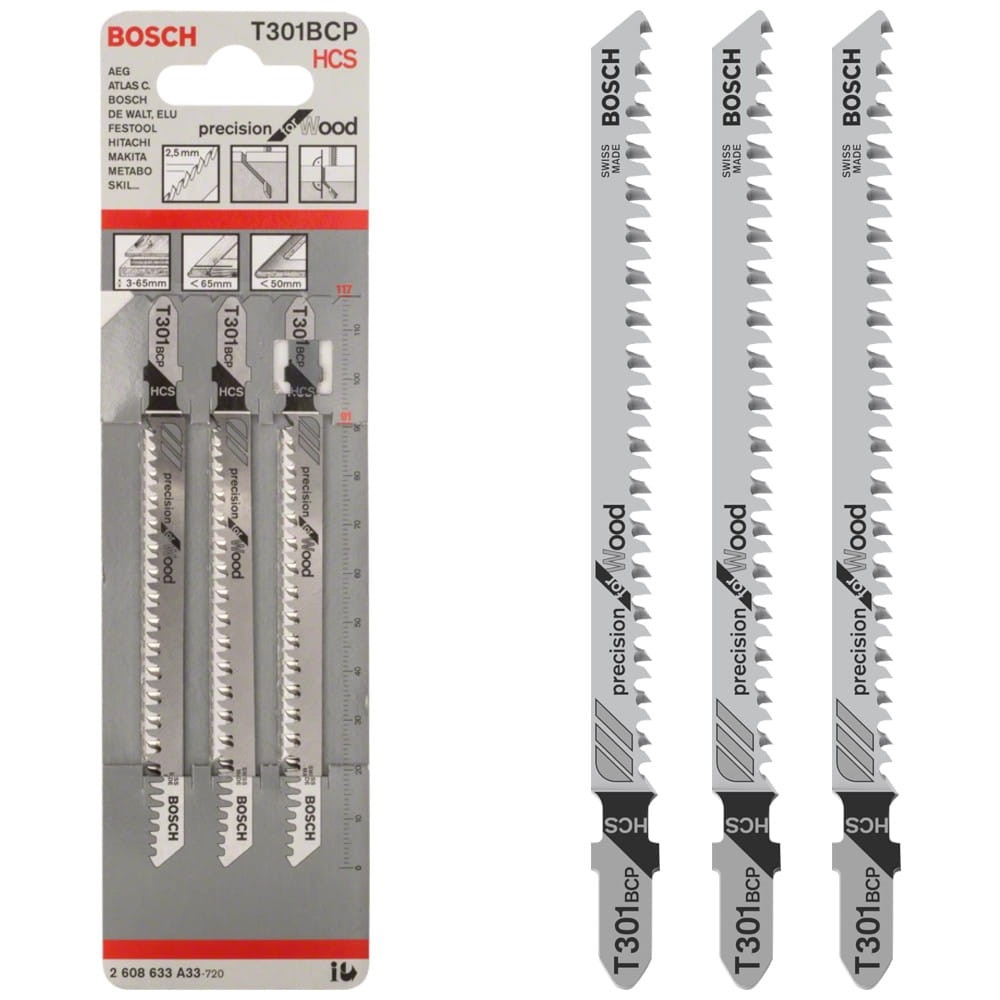 BOSCH Brzeszczot do wyrzynarki HCS 117mm T 301 BCP 3szt.