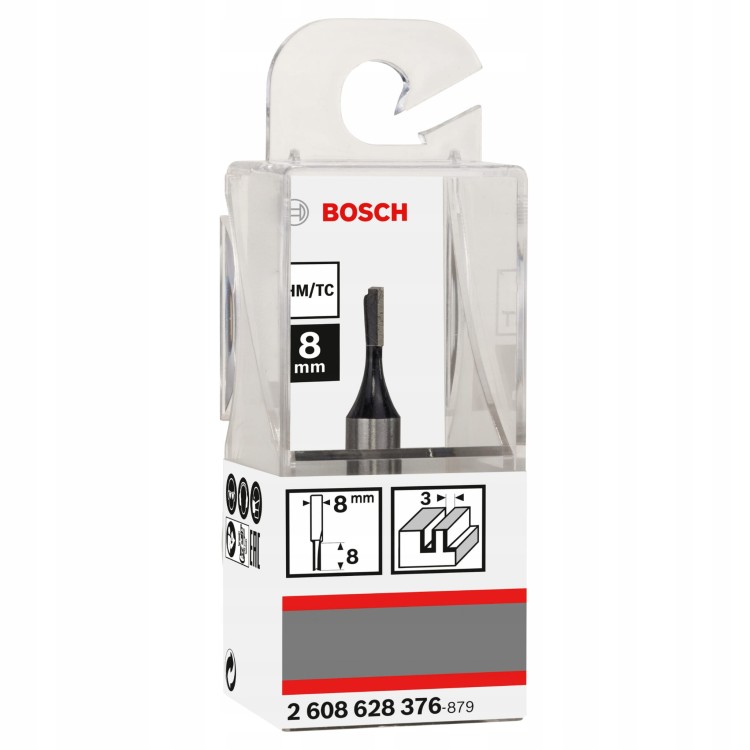 Frez prosty 8 x 3 x 51mm Bosch