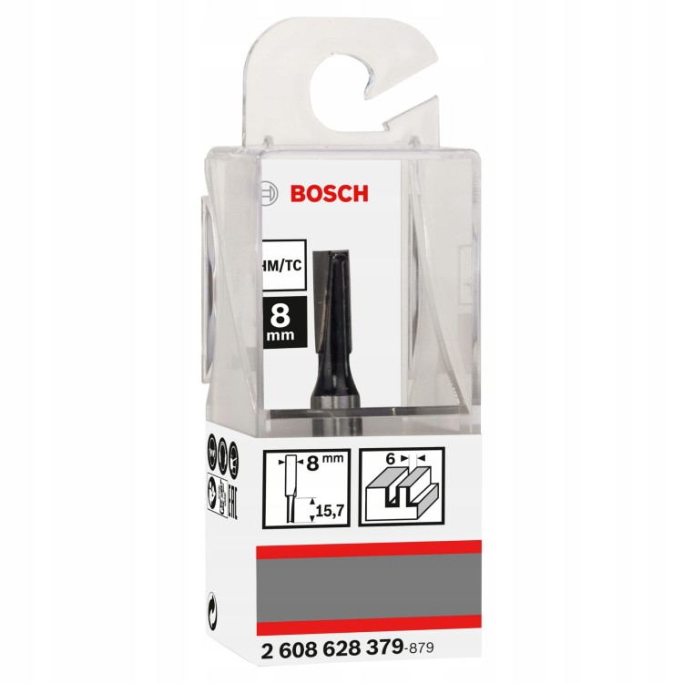 Frez prosty 8 x 6 x 48mm Bosch Standard for Wood