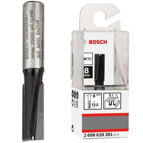 Frez prosty 8 x 8 x 51mm Bosch Standard for Wood 2608628381